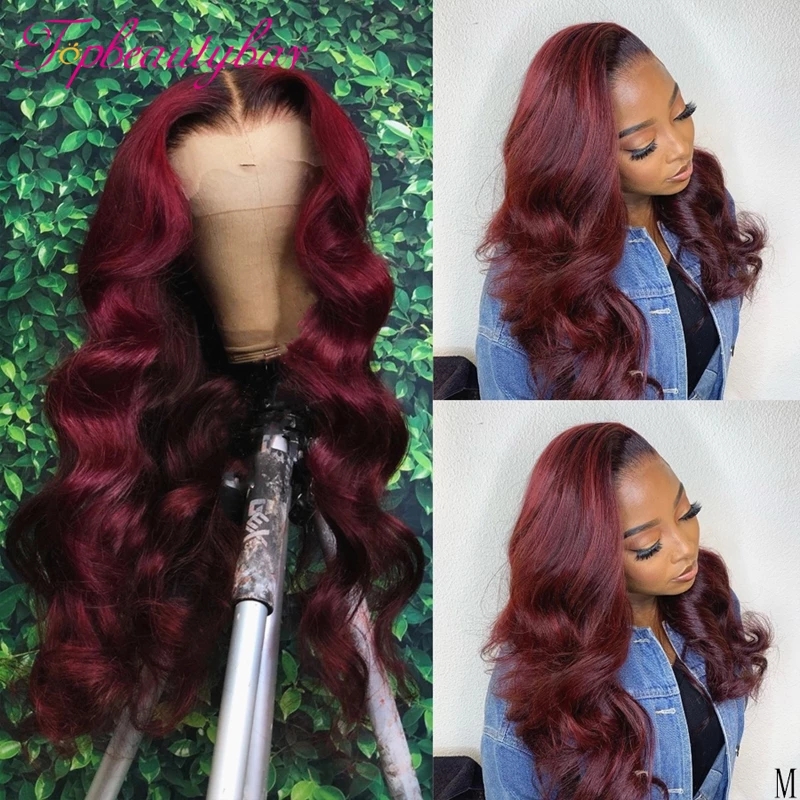 99J Burgundy Lace Frontal Wigs Colored Lace Front simulation Human Hair Wigs for Women Ombre Burgundy synthetic lace Wigs Baby Hair, Ombre color
99J Burgundy Lace Frontal Wigs Colored Lace Front simulation Human Hair Wigs for Women Ombre Burgundy synthetic lace Wigs Baby Hair, Ombre color