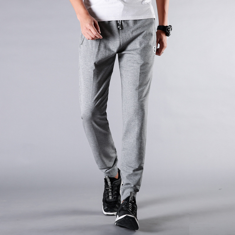 Big Size Sports Trousers Male Loose Leggings Plus Fat plus Fat Man Feet Leisure Wei Pants Close The Mouth Knitting Wei Pants T200422