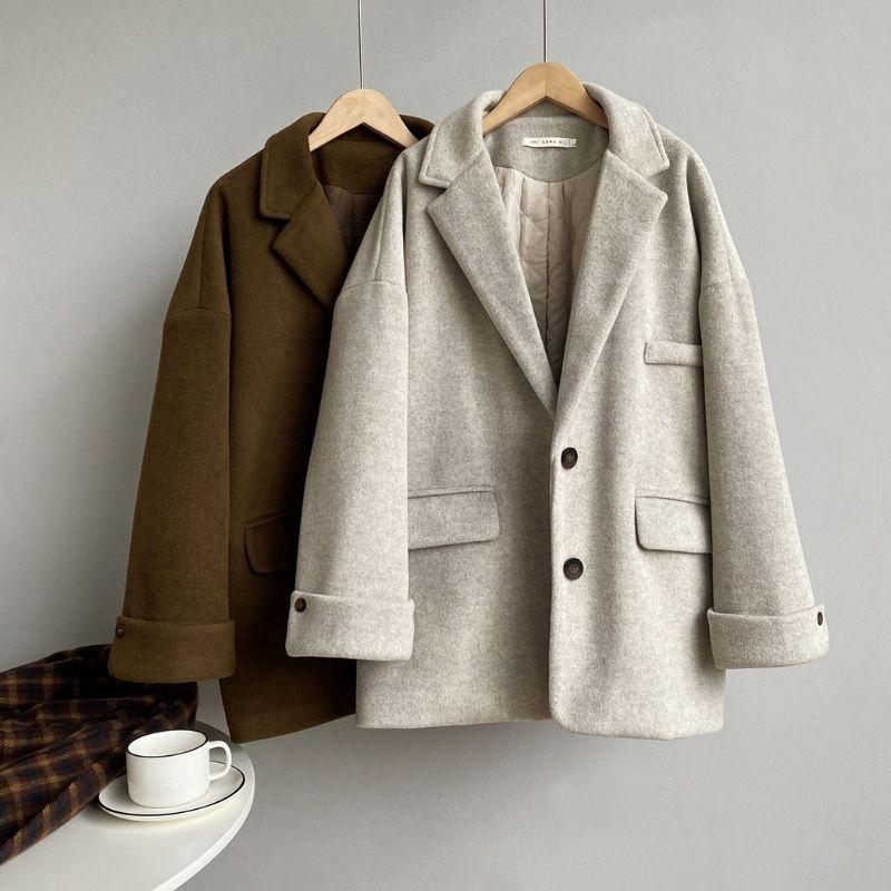 Obrix Lady Formal Loose Suit Jacket V-Neck Full Sleeve Casual Style Single Breasted with Liner Coat for Women, Beige
Obrix Lady Formal Loose Suit Jacket V-Neck Full Sleeve Casual Style Single Breasted with Liner Coat for Women, Beige