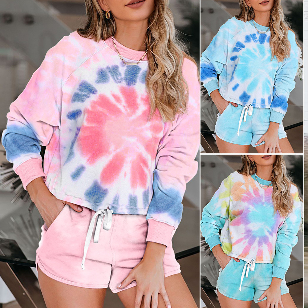 2021 New Autumn Winter Sets Tie-dyed Lady Long Sleeve Pullover Sweatshirt Women Casual 2 Pcs Tops+shorts 74fs
2021 New Autumn Winter Sets Tie-dyed Lady Long Sleeve Pullover Sweatshirt Women Casual 2 Pcs Tops+shorts 74fs