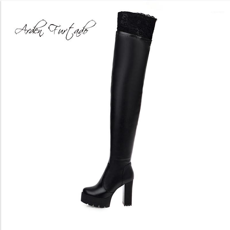 Arden Furtado Fashion Women's Shoes Winter Sexy Elegant Ladies Boots Mature platform chunky heels white Thigh High Boots 43 451, Black
Arden Furtado Fashion Women's Shoes Winter Sexy Elegant Ladies Boots Mature platform chunky heels white Thigh High Boots 43 451, Black