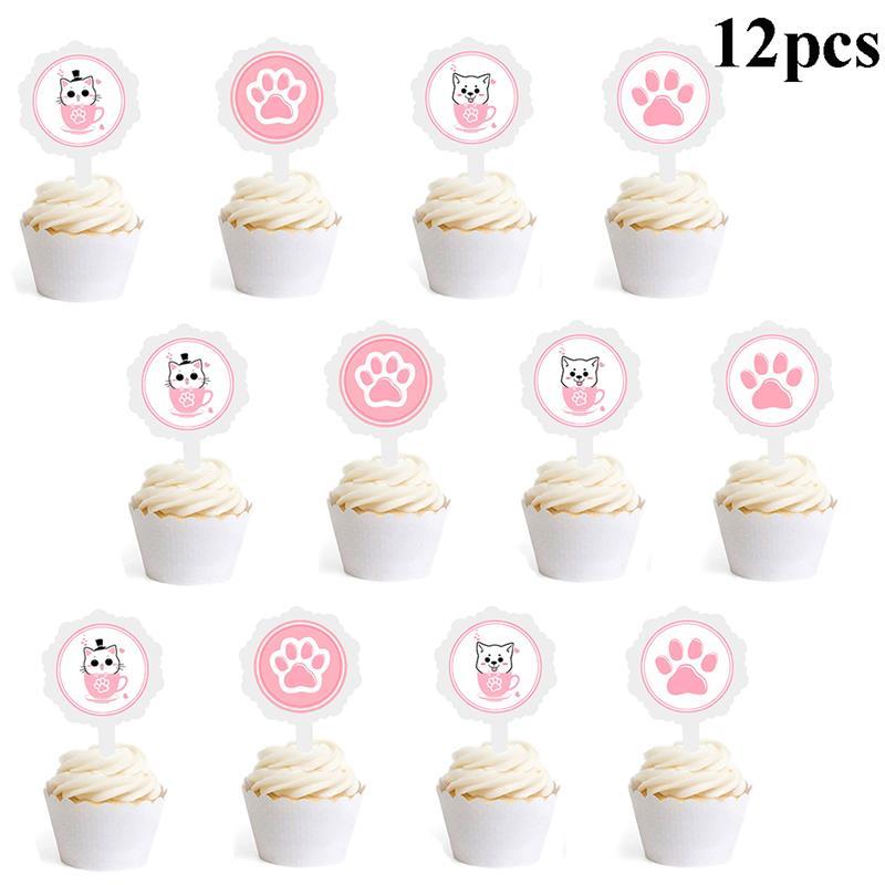 12pcs Cupcake Topper Creative Dog Cat Series Cupcake Pick Birthday Cake Toppers Party Cake Decoration Supplies
12pcs Cupcake Topper Creative Dog Cat Series Cupcake Pick Birthday Cake Toppers Party Cake Decoration Supplies