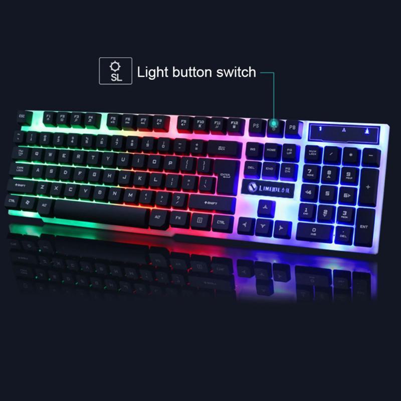New USB Wired 104 Key Keyboard Mouse Combo Set LED Backlight For Notebook Laptop Desktop Gaming PC Office Supplies Mice
New USB Wired 104 Key Keyboard Mouse Combo Set LED Backlight For Notebook Laptop Desktop Gaming PC Office Supplies Mice