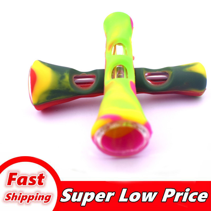 wholesale Mini Colorful Silicone Glass Smoking Pipe Multiple Colors Innovative Portable cigarette Filter pipe hand oil burner pipes
wholesale Mini Colorful Silicone Glass Smoking Pipe Multiple Colors Innovative Portable cigarette Filter pipe hand oil burner pipes