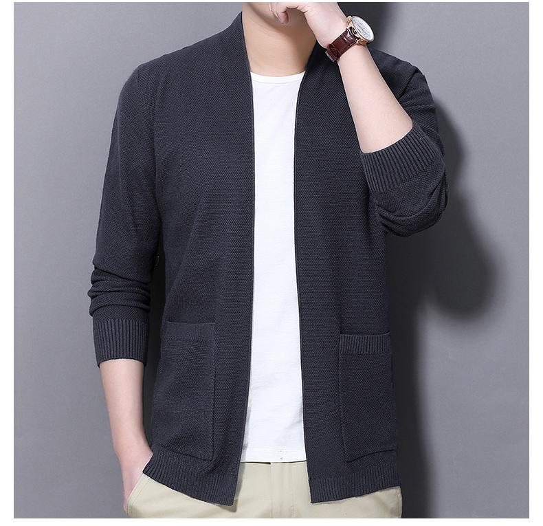 Knitted cardigan men's spring and autumn 2020 new men's Korean fashion sweater coat thin top, Blue
Knitted cardigan men's spring and autumn 2020 new men's Korean fashion sweater coat thin top, Blue
