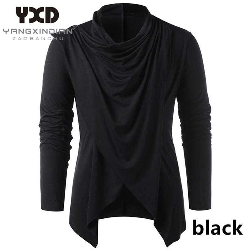 New Male Knitwear Men Asymmetrical Cardigan 2020 Casual Knitted Man Sweaters Shawl Collar Open Front Overlap Men' Sweater, Black
New Male Knitwear Men Asymmetrical Cardigan 2020 Casual Knitted Man Sweaters Shawl Collar Open Front Overlap Men' Sweater, Black