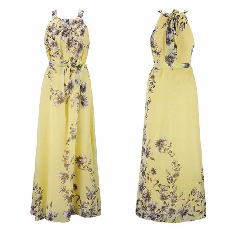 Summer Dress Women Long Sexy Loose Dress Women Beach Floral Boho Maxi The Dress Female Vestido Plus Size Sundress Clothing T200604