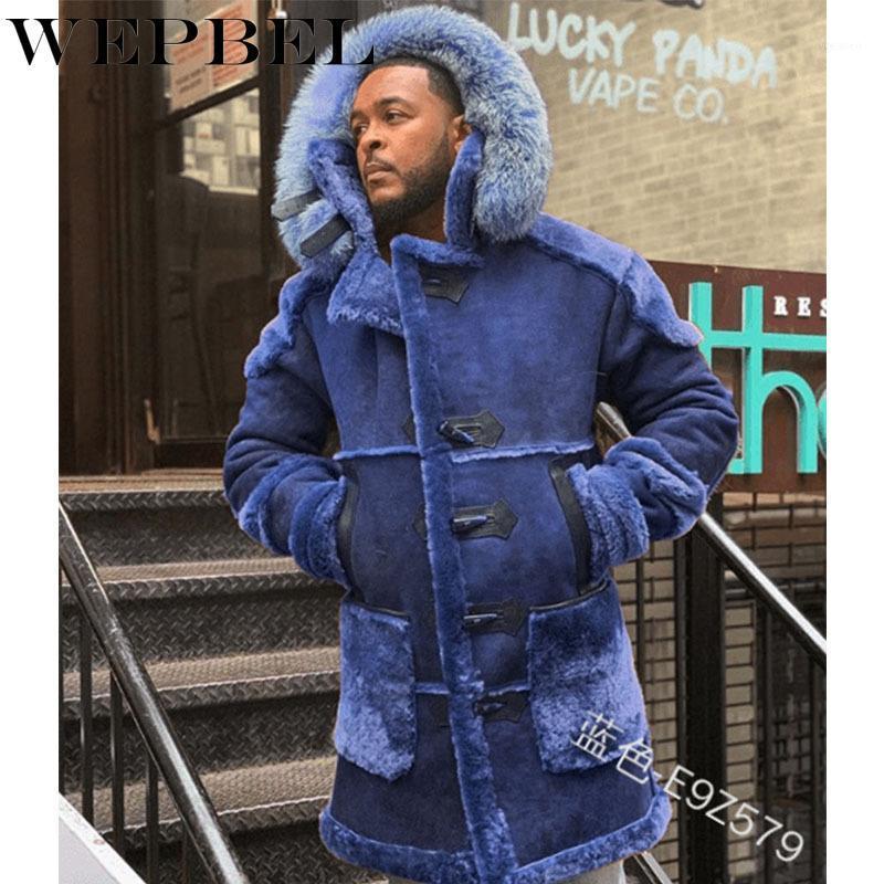 Men's Down & Parkas WEPBEL Men Faux Suede Hooded Jacket Outwear Winter Fashion Long Sleeve Fur Thicken Warm Shearling Coat1, Black
Men's Down & Parkas WEPBEL Men Faux Suede Hooded Jacket Outwear Winter Fashion Long Sleeve Fur Thicken Warm Shearling Coat1, Black