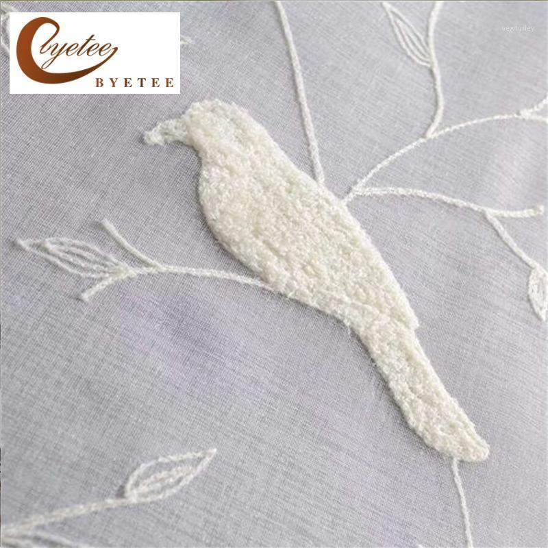byetee} Fashion White Birds Embroidered Living Room Window Curtain Door Tulle/Gauze/Voile New Design Sheer Curtains1
byetee} Fashion White Birds Embroidered Living Room Window Curtain Door Tulle/Gauze/Voile New Design Sheer Curtains1