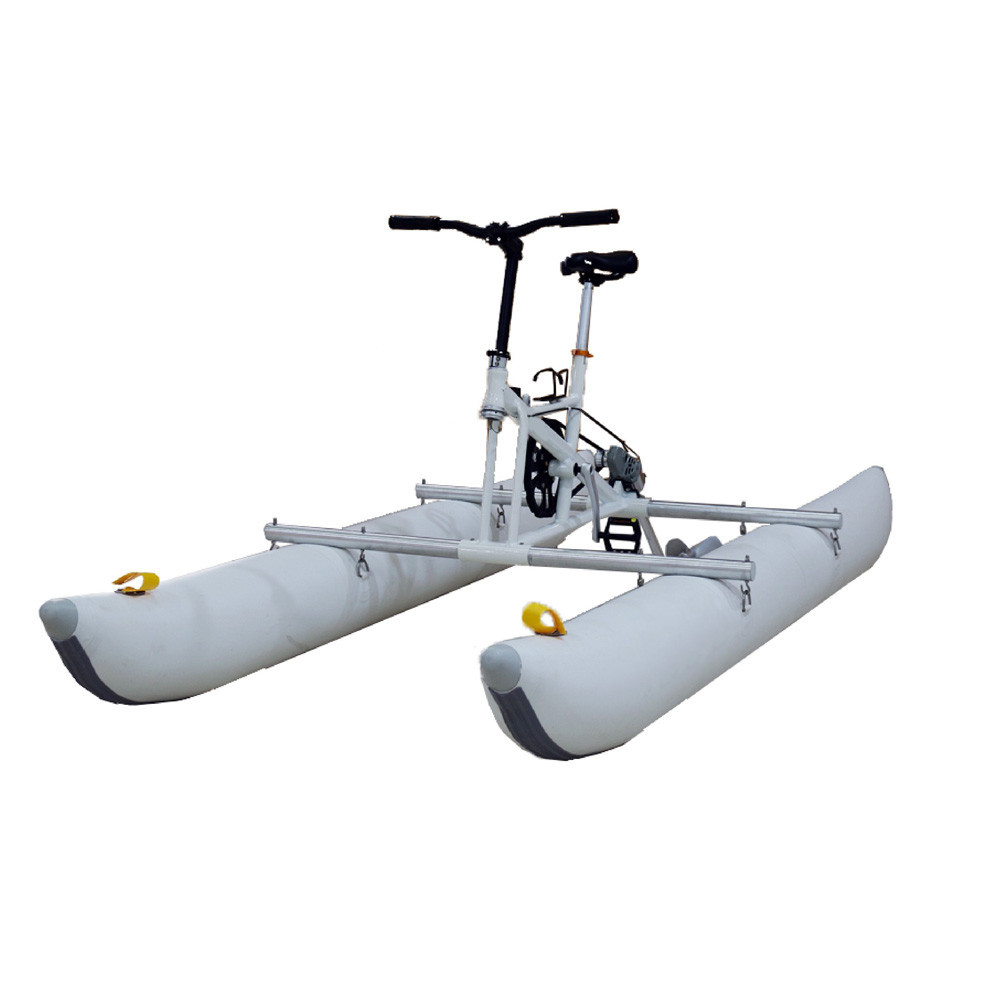 Heavyduty PVC pontoon Waterbike inflatable water bicycle tube floating pedal boat tubes on Without bikepump