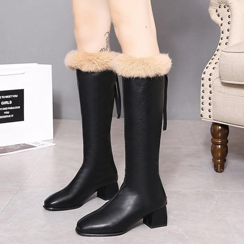 Lucyever Warm Faux Fur Pu Leather Knee High Boots Women Fashion Square Toe Thick Heels High Boots Woman Waterproof Winter Botas1, Beige
Lucyever Warm Faux Fur Pu Leather Knee High Boots Women Fashion Square Toe Thick Heels High Boots Woman Waterproof Winter Botas1, Beige