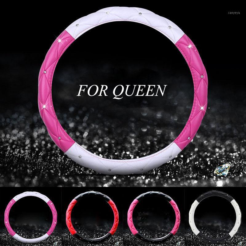 Steering-Wheel-Cover Blingbling Diamond 38cm Faux PU Leather Auto Woman Car Steering Wheel Covers For G30 Car Accessories1
Steering-Wheel-Cover Blingbling Diamond 38cm Faux PU Leather Auto Woman Car Steering Wheel Covers For G30 Car Accessories1