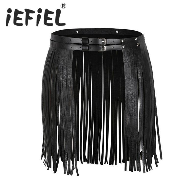 iEFiEL New Arrival Sexy Women Adjustable Faux Leather Waistband Fringe Tassel Skirt Belt Nightwear Nightclub Performance Skirts, White
iEFiEL New Arrival Sexy Women Adjustable Faux Leather Waistband Fringe Tassel Skirt Belt Nightwear Nightclub Performance Skirts, White