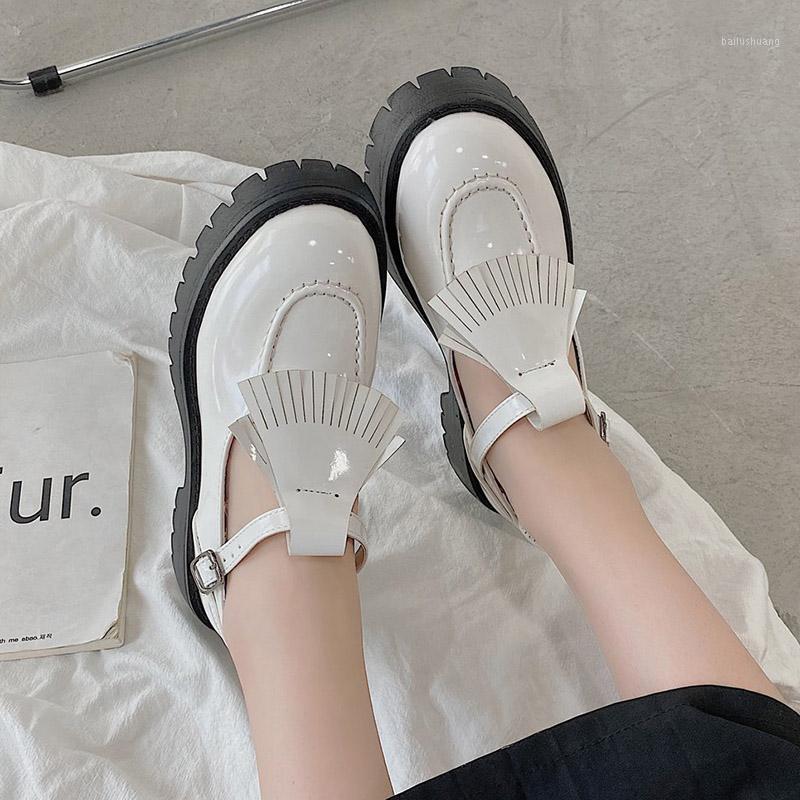2020 Autumn Women Fringed Oxford Shoes T Strap Platform Shoes Patent Leather Casual Woman Lolita zapatos mujer 8228G1, White
2020 Autumn Women Fringed Oxford Shoes T Strap Platform Shoes Patent Leather Casual Woman Lolita zapatos mujer 8228G1, White