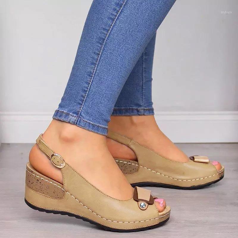 Summer Women's sandals Woman Peep Toe Platform Shoes Female Buckle Strap Wedges Ladies Casual Sewing Shoes For Women Plus Size1, Grey
Summer Women's sandals Woman Peep Toe Platform Shoes Female Buckle Strap Wedges Ladies Casual Sewing Shoes For Women Plus Size1, Grey
