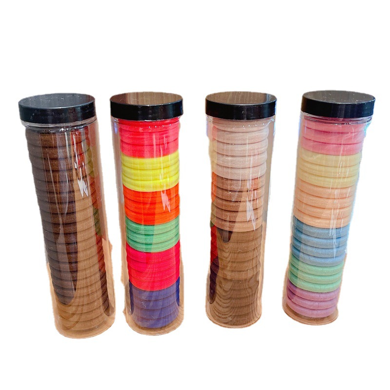 20pcs/set Milk Coffee Color Towel Ring Hair Ties Ponytail Holders Rubber Band Colorful Headband Hairs Bands For Girls Hair Accessories
