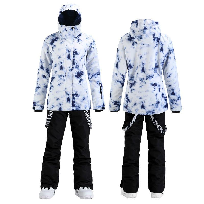 New thickened warm winter snow suit women's waterproof windproof wear-resistant veneer double board ski Coat+Trousers, White trousers
New thickened warm winter snow suit women's waterproof windproof wear-resistant veneer double board ski Coat+Trousers, White trousers
