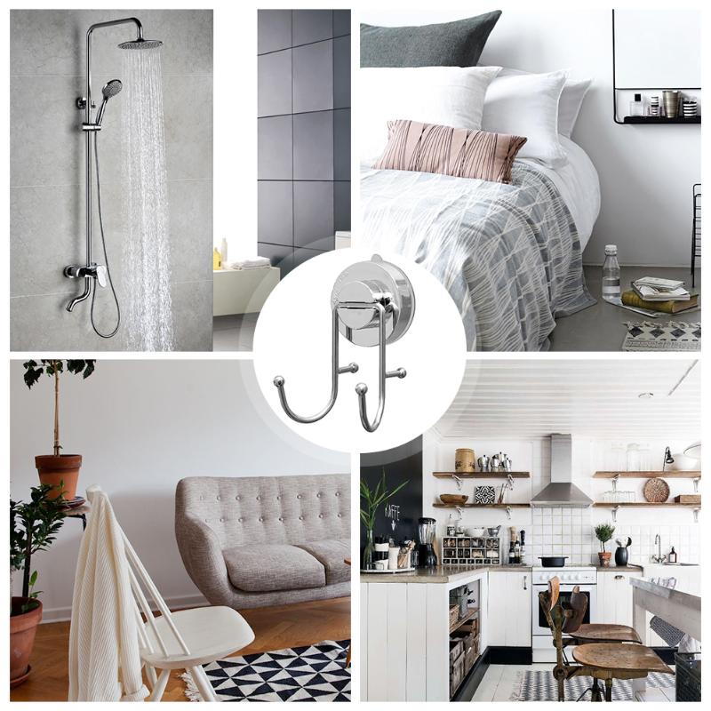 Metal Shower Hook Stainless Steel Double Suction Cups Vacuum Hook use for Flat Smooth Wall Surface Use For Bathroom Kitchen
Metal Shower Hook Stainless Steel Double Suction Cups Vacuum Hook use for Flat Smooth Wall Surface Use For Bathroom Kitchen