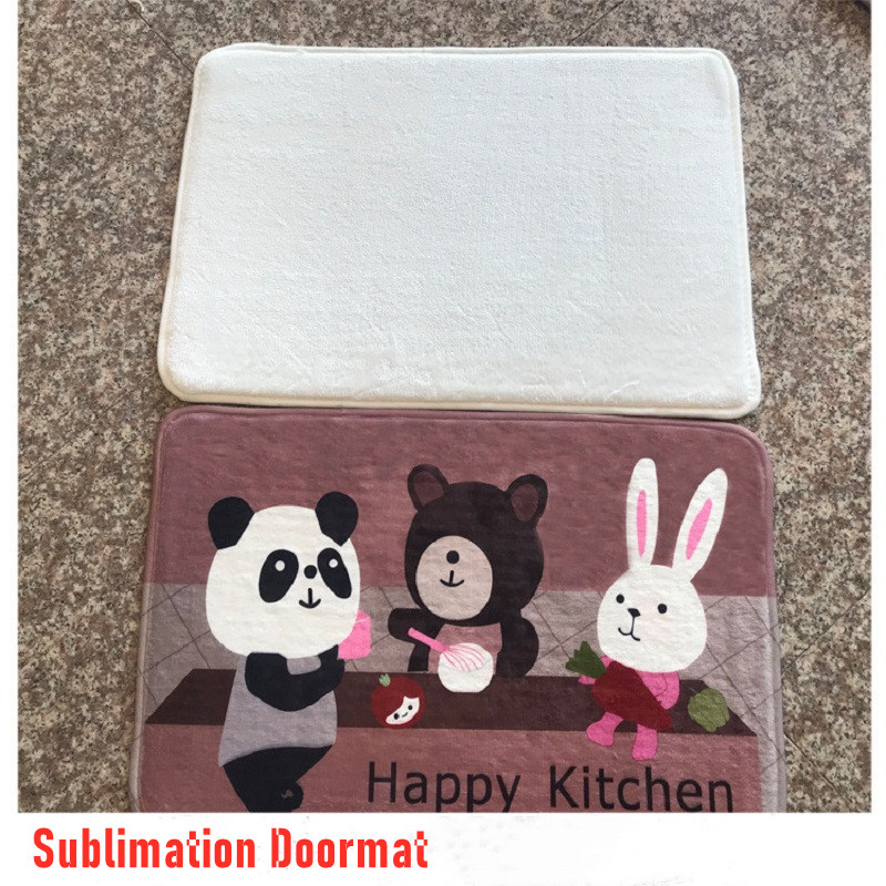 DIY Sublimation 40*60cm White Blank Flannel Doormat Heat Transfer Printing Bathroom Rugs Mats Non-Flip Toilet Floor Carpets Customized Logo
DIY Sublimation 40*60cm White Blank Flannel Doormat Heat Transfer Printing Bathroom Rugs Mats Non-Flip Toilet Floor Carpets Customized Logo