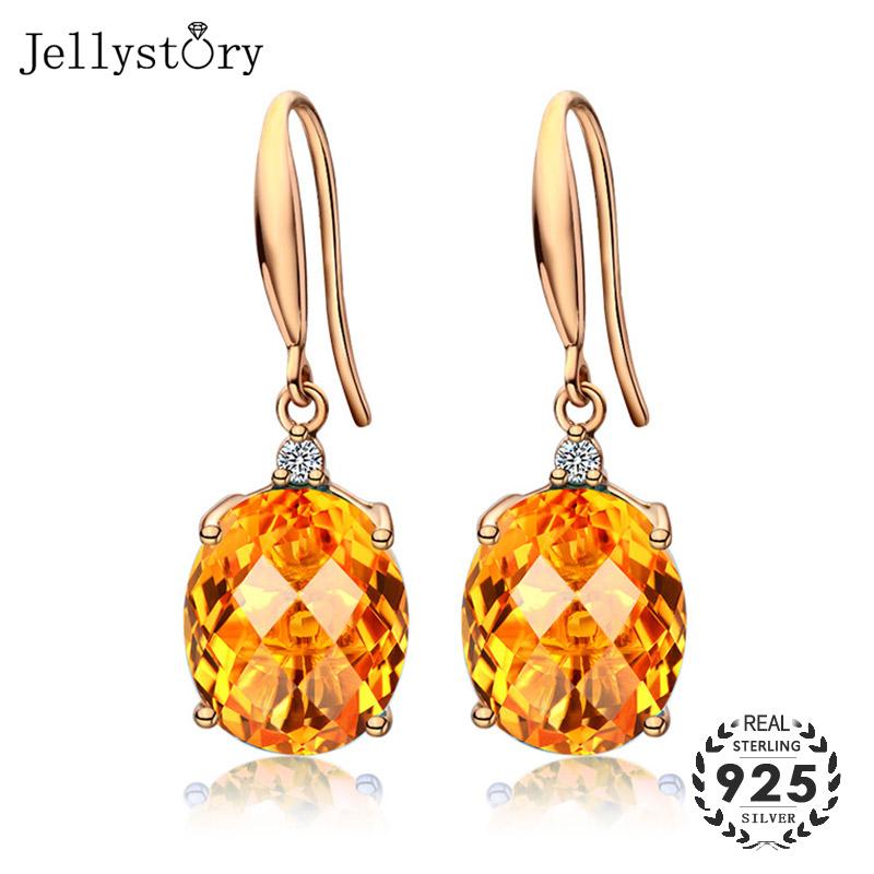 Dangle & Chandelier Jellystory Fashion Silver 925 Jewellery Earrings With Oval Shaped Citrine Gemstones Drop For Women Wedding Party Gifts
Dangle & Chandelier Jellystory Fashion Silver 925 Jewellery Earrings With Oval Shaped Citrine Gemstones Drop For Women Wedding Party Gifts