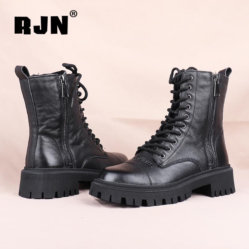 RJN Women's Fashion Ankle Boots Platform Zipper Genuine Leather Non-slip Stylish Black Warm Winter Women's Shoes RC8451
RJN Women's Fashion Ankle Boots Platform Zipper Genuine Leather Non-slip Stylish Black Warm Winter Women's Shoes RC8451