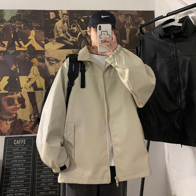 Autumn Leather Jacket Men's Fashion Solid Color Casual Loose Motorcycle Jacket Men Streetwear Hip Hop Bomber Men -5XL, Black
Autumn Leather Jacket Men's Fashion Solid Color Casual Loose Motorcycle Jacket Men Streetwear Hip Hop Bomber Men -5XL, Black