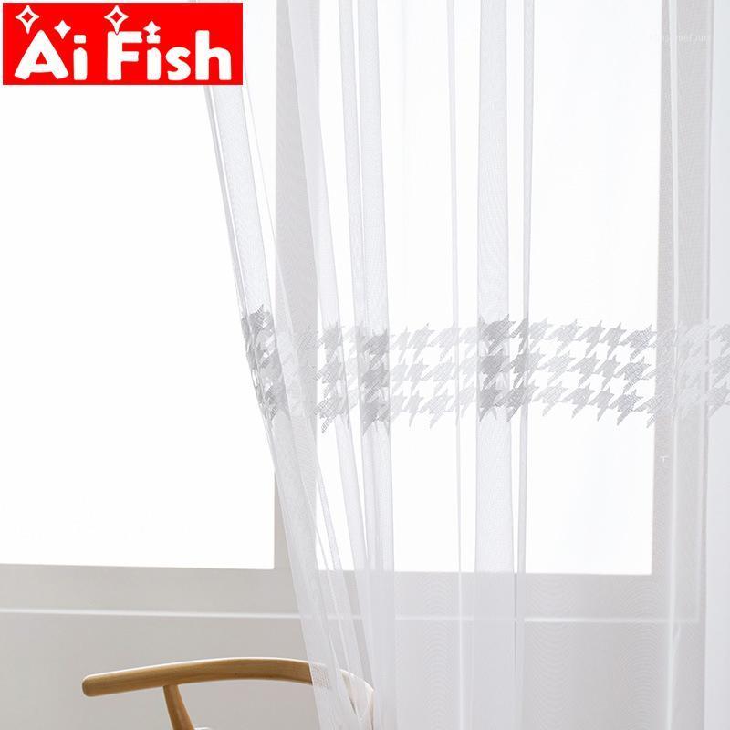 Simple Modern Bedroom Sheer White Houndstooth Diamond Embroidered Pattern Window Screen Tulle for Living Room Curtains ZH223#41
Simple Modern Bedroom Sheer White Houndstooth Diamond Embroidered Pattern Window Screen Tulle for Living Room Curtains ZH223#41