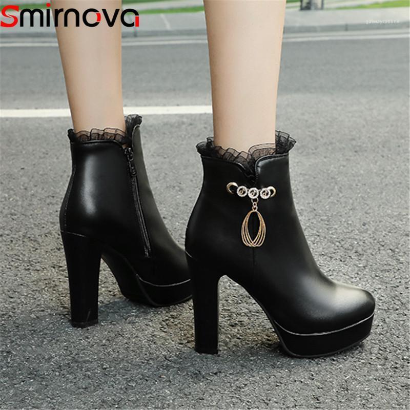 Smirnova big size 34-43 fahsion ankle boots women round toe zip autumn winter boots high heels prom ladies platform 20201, White
Smirnova big size 34-43 fahsion ankle boots women round toe zip autumn winter boots high heels prom ladies platform 20201, White