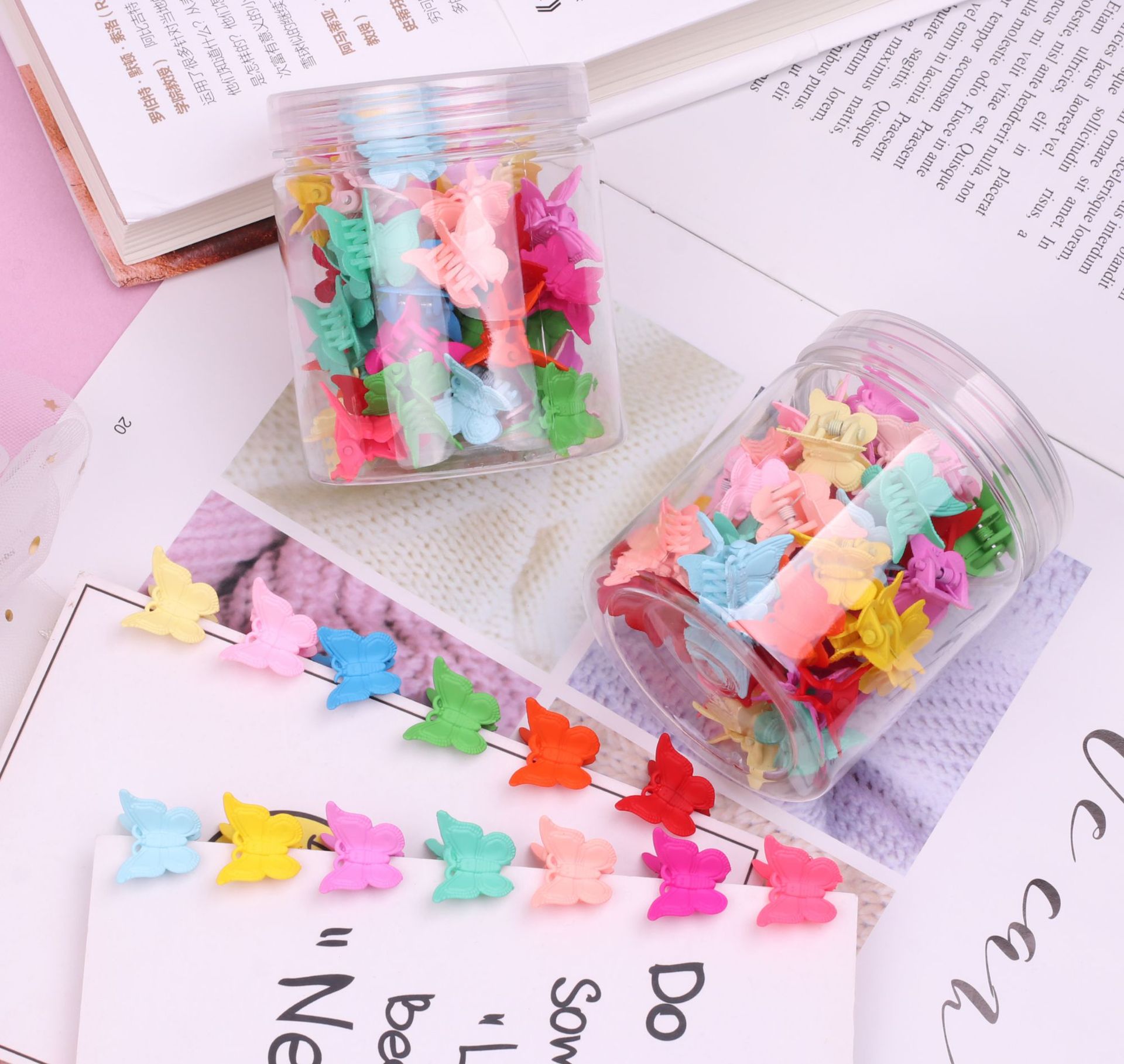 Kids Hair Accessories 1 Box 50 pcs 2020 New Children Cute butterfly clip girl hairpin clip bangs clip small headdress, 50 pcs/set
Kids Hair Accessories 1 Box 50 pcs 2020 New Children Cute butterfly clip girl hairpin clip bangs clip small headdress, 50 pcs/set