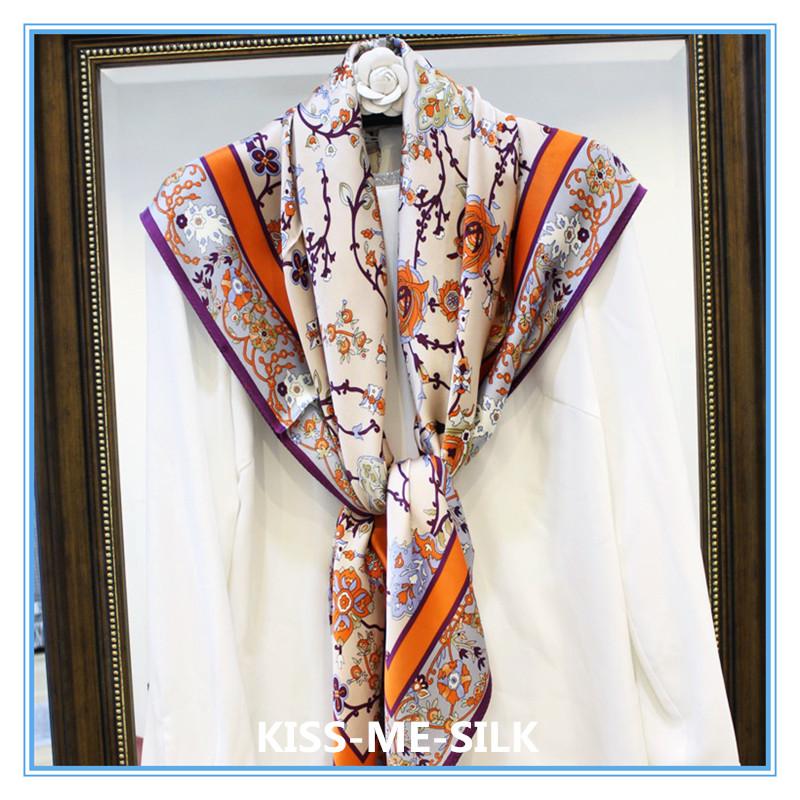 KMS Flower Branch 16 Mumi silk satin square scarf printing silk scarf shawl Women 105*105cm/80g
KMS Flower Branch 16 Mumi silk satin square scarf printing silk scarf shawl Women 105*105cm/80g