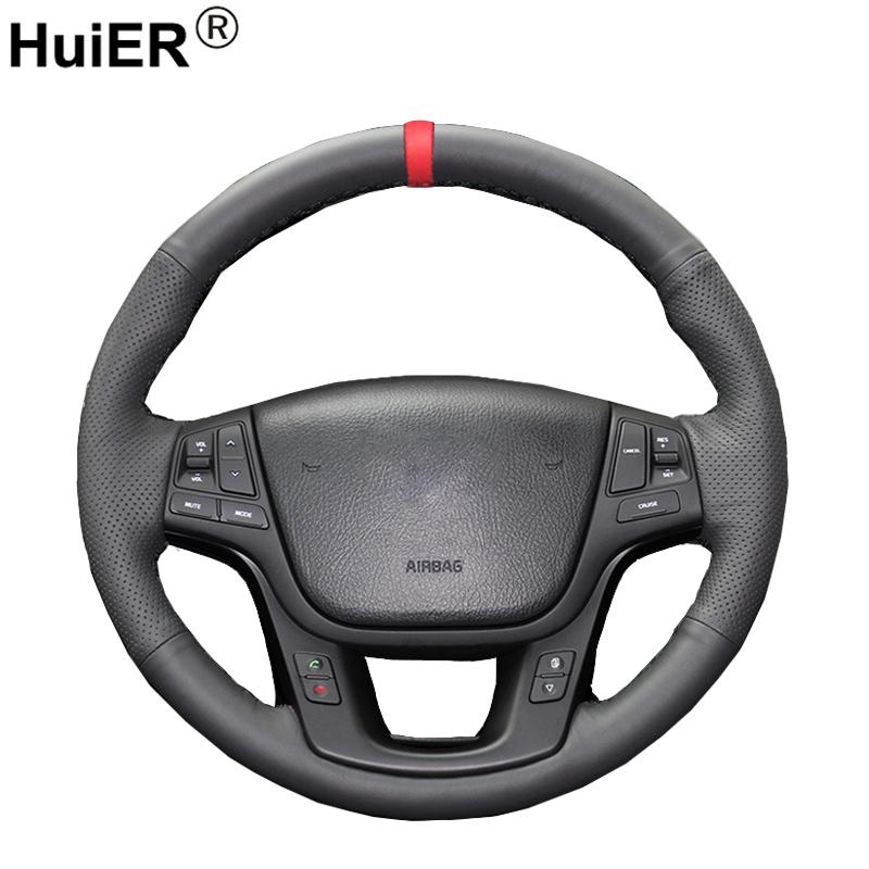 HuiER Hand Sew Car Steering Wheel Cover Red Marker For Kia Sorento 2009-2014 Kia Cadenza K7 2011-2020 Steering-Wheel Car Styling
HuiER Hand Sew Car Steering Wheel Cover Red Marker For Kia Sorento 2009-2014 Kia Cadenza K7 2011-2020 Steering-Wheel Car Styling