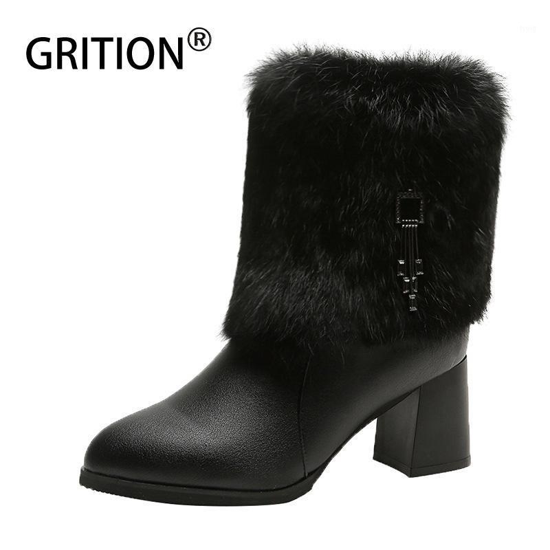 GRITION Winter Women Boots Keep Warm Chunky High Heel Plush Boots Non-Slip Wear-Resistant Comfortable Rhinestone1, Black
GRITION Winter Women Boots Keep Warm Chunky High Heel Plush Boots Non-Slip Wear-Resistant Comfortable Rhinestone1, Black
