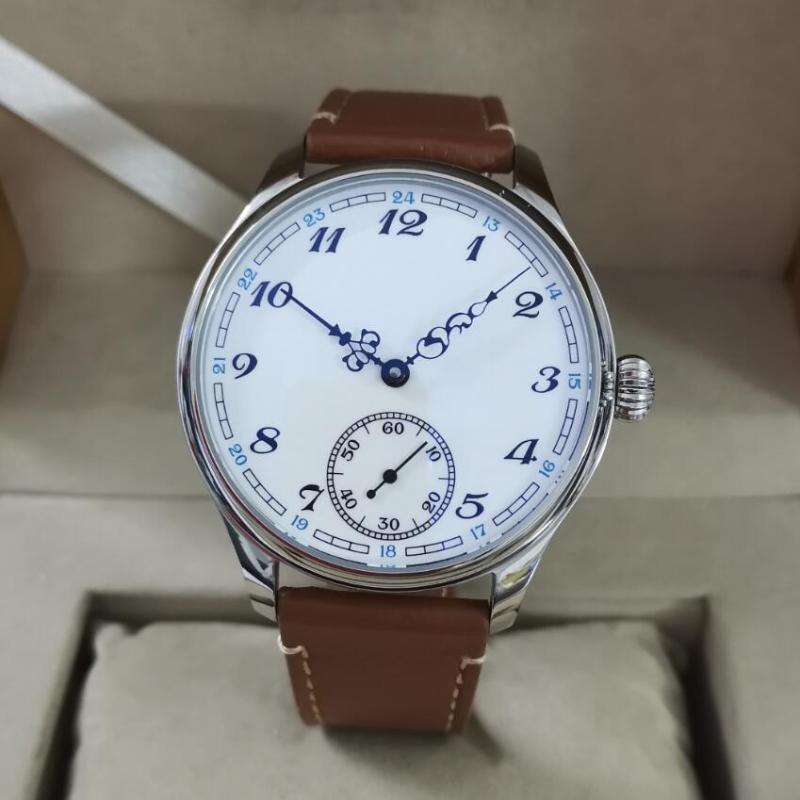 Wristwatches GEERVO No Logo 316L Stainless Steel Case 44mm Manual Mechanical Men's Watch White Enamel Dial Black Fancy Hand ST3621 Movement, Black strap mineral
Wristwatches GEERVO No Logo 316L Stainless Steel Case 44mm Manual Mechanical Men's Watch White Enamel Dial Black Fancy Hand ST3621 Movement, Black strap mineral