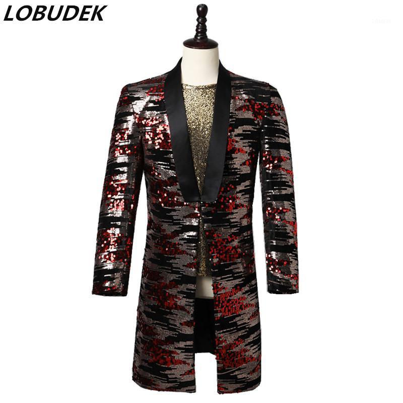 New Men' Patchwork Sequins Suit Jackets Evening Party Stage Singer Host Tuxedo Blazers Long Coat Punk Rock Performance Costume1, As pic
New Men' Patchwork Sequins Suit Jackets Evening Party Stage Singer Host Tuxedo Blazers Long Coat Punk Rock Performance Costume1, As pic