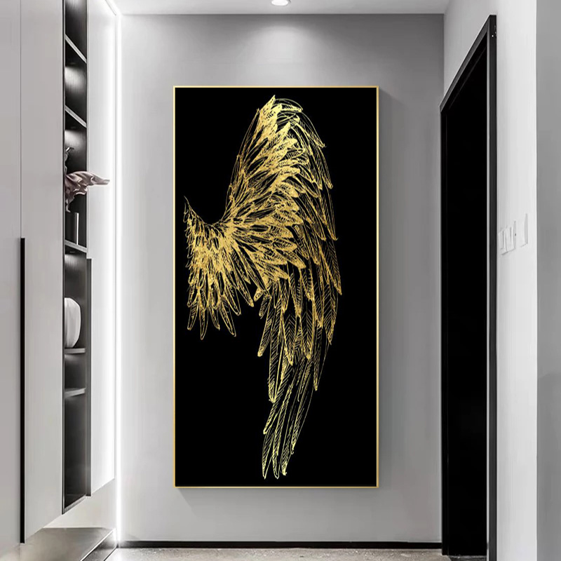 Nordic Poster Golden Wings Abstract Feather Canvas Prints Wall Art For Living Room Entrance Painting Decorative Pictures NOFRAME
Nordic Poster Golden Wings Abstract Feather Canvas Prints Wall Art For Living Room Entrance Painting Decorative Pictures NOFRAME