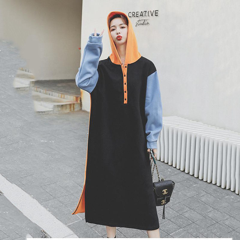 2021 New Women's Winter New Style Plus Thick Velvet Sew Contrast Loose Korea Long-sleeved Base Dress 5u Ebw8, Photo color
2021 New Women's Winter New Style Plus Thick Velvet Sew Contrast Loose Korea Long-sleeved Base Dress 5u Ebw8, Photo color