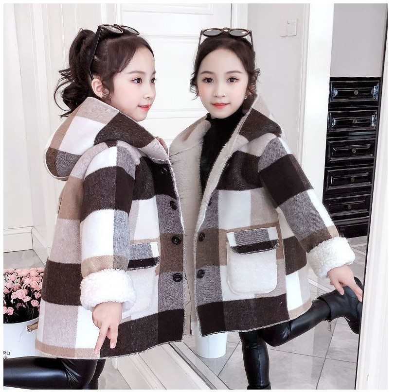 Spring Autumn 2021 Big Girls Casual Plaid Jackets Hooded Outwear Fashion Woolen Long Coats Children Clothing Cute Baby Girls Coat, Blue;gray
Spring Autumn 2021 Big Girls Casual Plaid Jackets Hooded Outwear Fashion Woolen Long Coats Children Clothing Cute Baby Girls Coat, Blue;gray