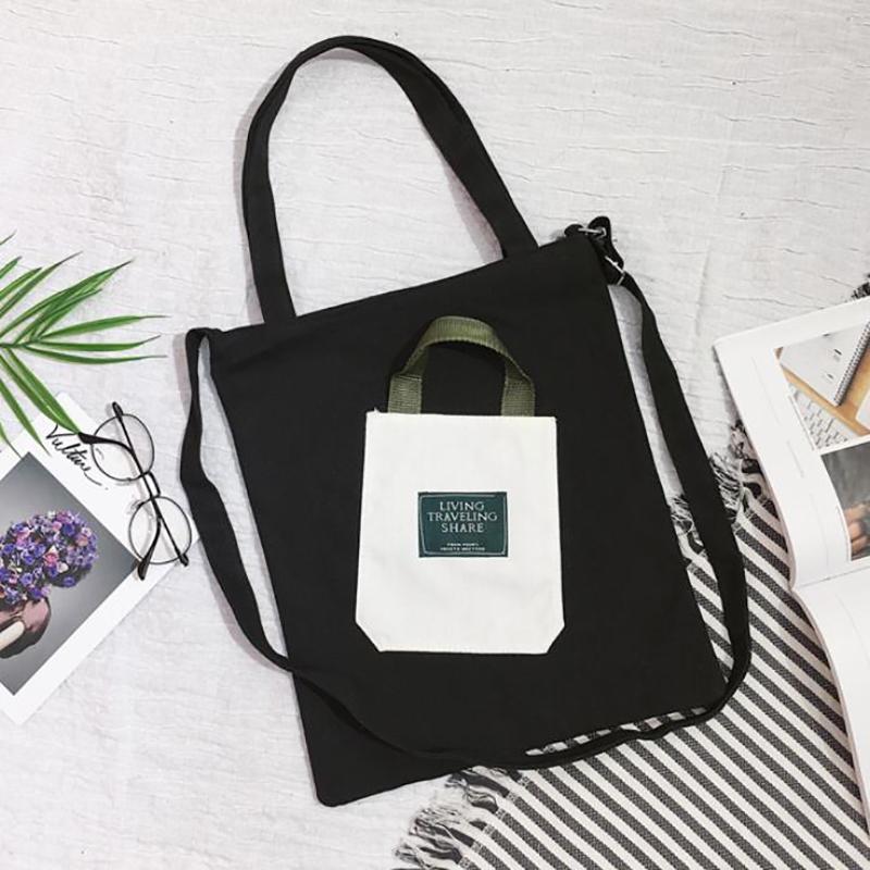 New Simple Wild Students Bag 2021 Women Korean Style Crossbody Totes Bag Girls Casual Canvas Shoulder Messenger, Black
New Simple Wild Students Bag 2021 Women Korean Style Crossbody Totes Bag Girls Casual Canvas Shoulder Messenger, Black