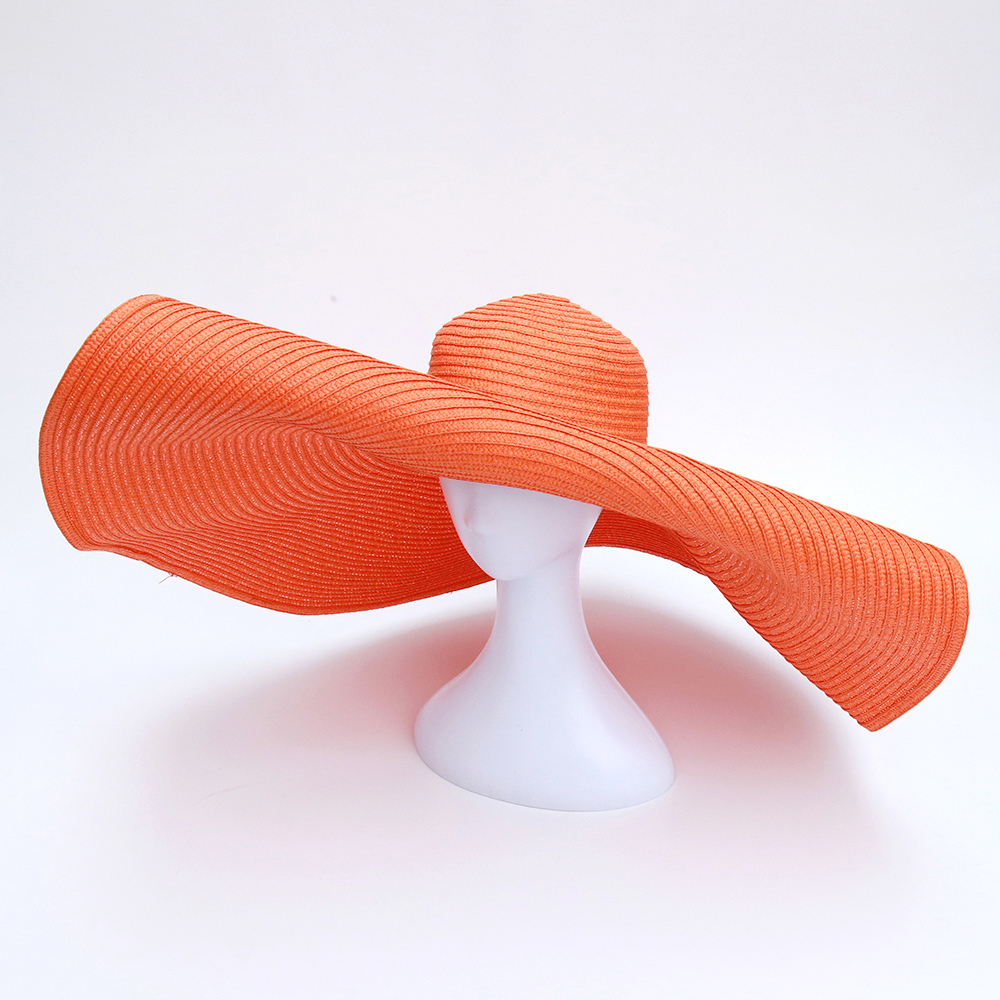 Wholesale 15Colors Ladies Summer Oversized Hats Women Floppy Big Beach Hat Fashion Foldable Vacation Sun Visor Caps Dropshipping Y200716