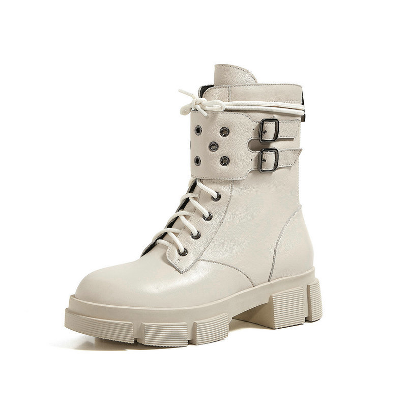 2021 New Autumn Winter Genuine Leather Women Buckle Ankle Punk Motorcycle Party Shoes Woman Short Boots Aoe6, Black
2021 New Autumn Winter Genuine Leather Women Buckle Ankle Punk Motorcycle Party Shoes Woman Short Boots Aoe6, Black