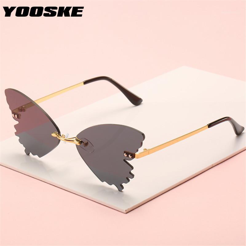 YOOSKE Vintage Butterfly Sunglasses Women Men Fashion Frameless Sun Glasses Female Trending Party Cat Eye Mirror Eyewear UV4001
YOOSKE Vintage Butterfly Sunglasses Women Men Fashion Frameless Sun Glasses Female Trending Party Cat Eye Mirror Eyewear UV4001