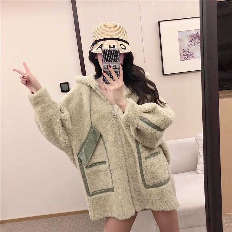 Blue and cashmere wool coat women' autumn and winter versatile 2020 new Korean loose mid length Hoodie, Picture color
Blue and cashmere wool coat women' autumn and winter versatile 2020 new Korean loose mid length Hoodie, Picture color