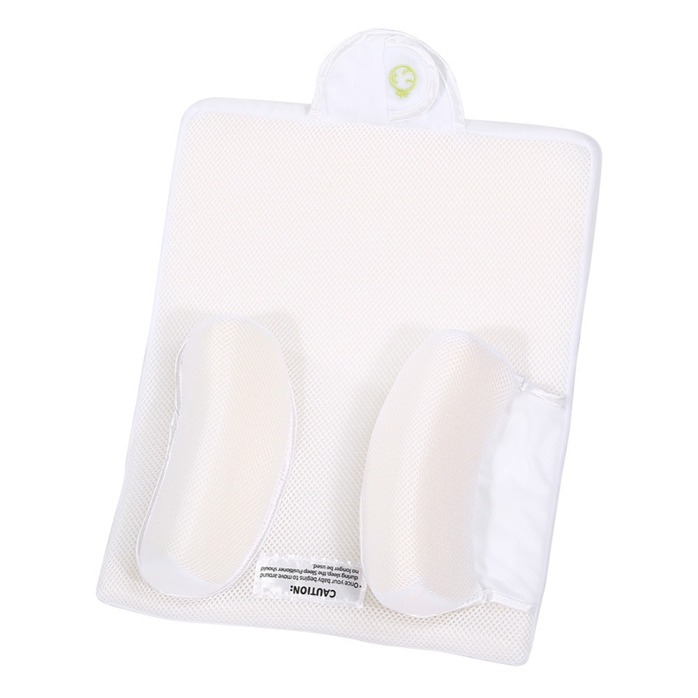 Baby Infant Newborn Sleep Positioner Anti Roll Pillow Prevent Flat Head Shape Anti Pillow Cushion Safe comfort helps digestion LJ201208