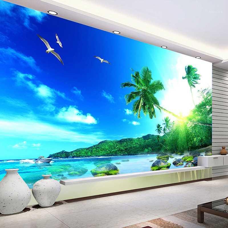 Drop Shipping Custom Photo Mural Wallpapers For Bedroom TV Background Wall Decoration 3D Beach Landscape Poster Wall Painting1, As pic
Drop Shipping Custom Photo Mural Wallpapers For Bedroom TV Background Wall Decoration 3D Beach Landscape Poster Wall Painting1, As pic