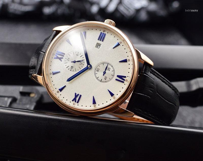 Wristwatches Men Watches Automati Movement 42*12mm Leather Strap Watch Male Clock High Christmas Party Gift11
Wristwatches Men Watches Automati Movement 42*12mm Leather Strap Watch Male Clock High Christmas Party Gift11