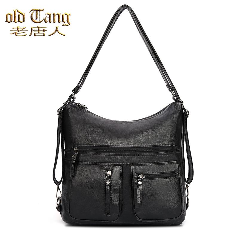 OLD TANG Luxury Solid Color Leather Shoulder Bags Designer New Large Capacity Simple Crossbody Bag for Women 2021 Sac Epaule, Style - f black
OLD TANG Luxury Solid Color Leather Shoulder Bags Designer New Large Capacity Simple Crossbody Bag for Women 2021 Sac Epaule, Style - f black