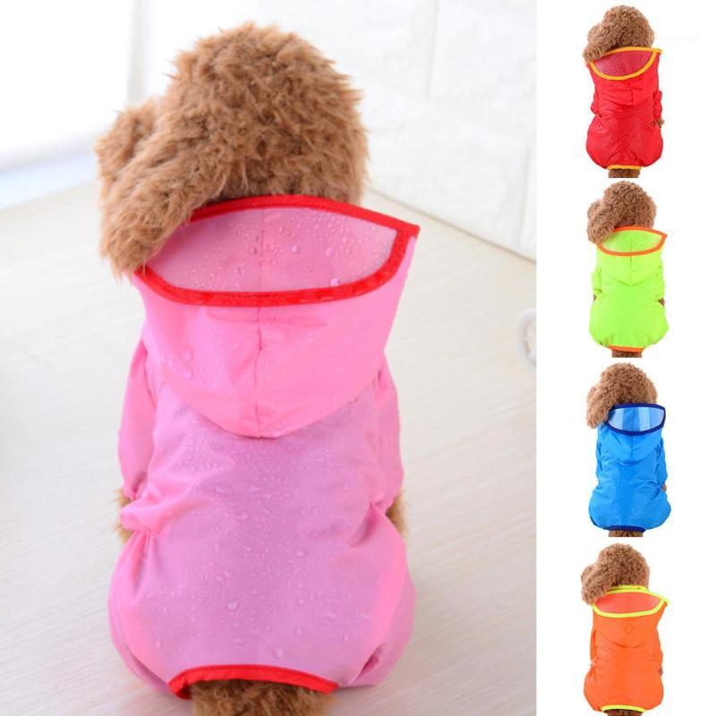 Waterproof Dog Puppy Hooded Apparel Raincoat Outdoor Jacket Pet Costume Clothes1, Red