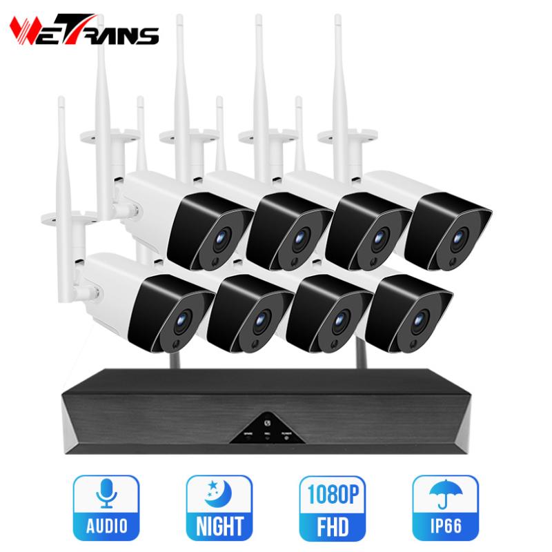 Wetrans Wireless Security Camera System NVR Wifi 8CH H.265 1080P HD Video Surveillance 2MP Outdoor CCTV Kit IP Audio Camera Set
Wetrans Wireless Security Camera System NVR Wifi 8CH H.265 1080P HD Video Surveillance 2MP Outdoor CCTV Kit IP Audio Camera Set