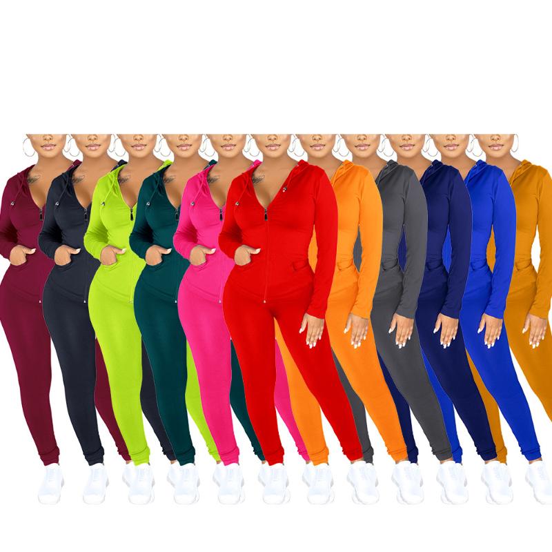 Sportswear Running Set 2020 Long Sleeve Solid Color Hooded Tracksuit Women Workout Clothes Sport Sweatshirts Joggers Suits, Black
Sportswear Running Set 2020 Long Sleeve Solid Color Hooded Tracksuit Women Workout Clothes Sport Sweatshirts Joggers Suits, Black