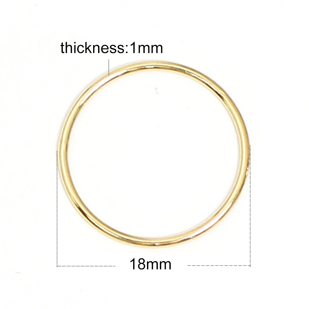Beadsnice 14k gold filled closed large jump ring round diy metal jewelry findings